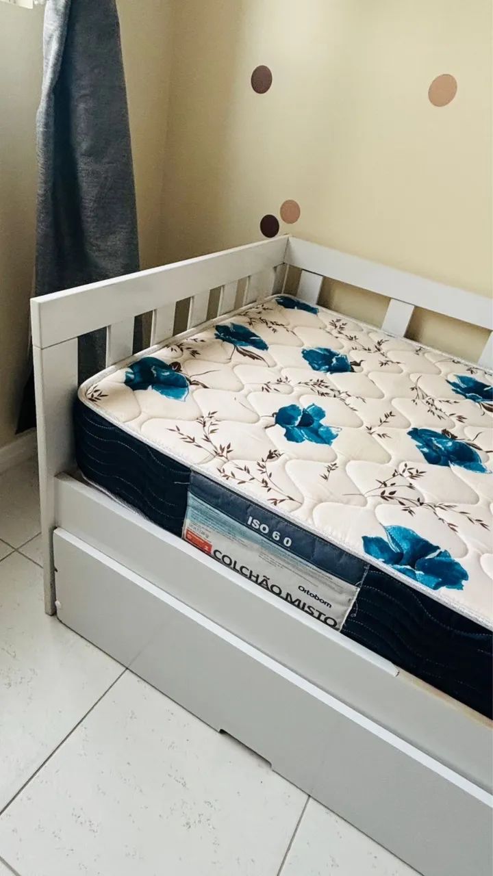 Cama Solteiro com cama auxiliar e colchões  - Foto 2