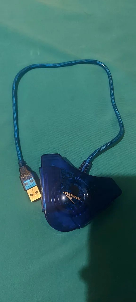 Adaptador USB para 2 Controles PS2 e PS1 para PC