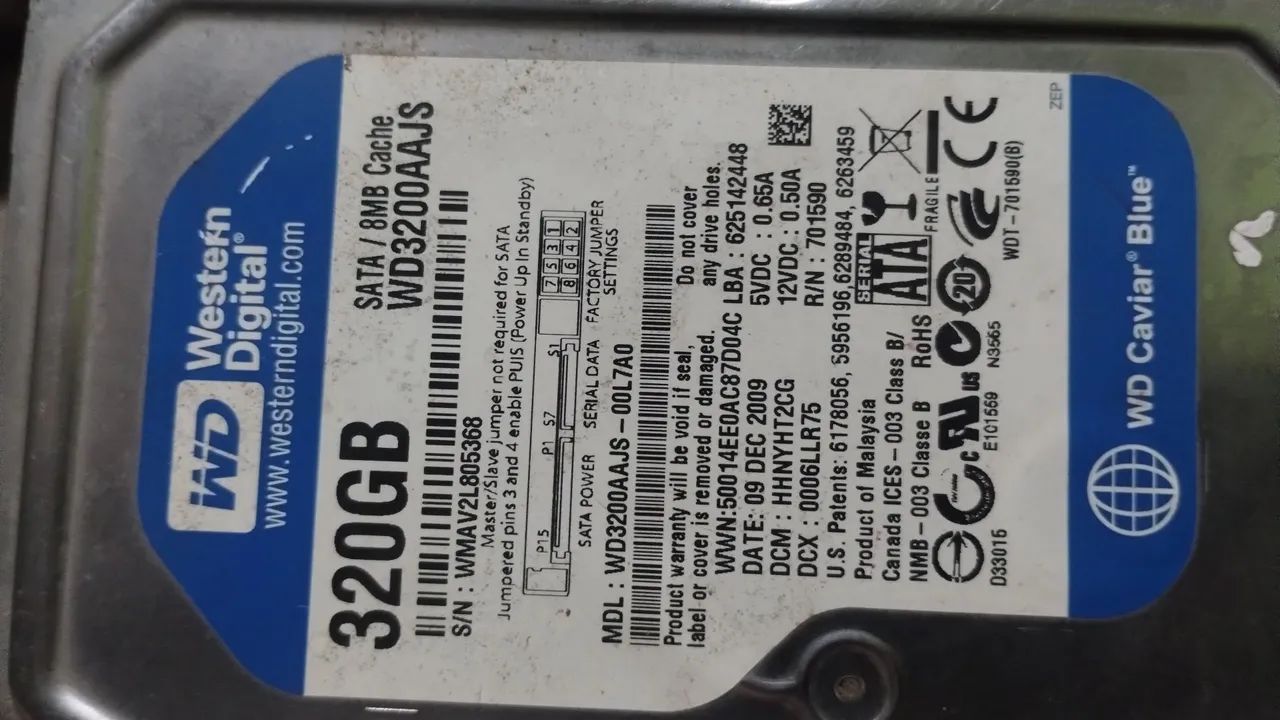 HD 320GB WD443790070939668480