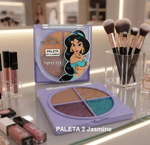 kit 3 paletas de sombras princesas disney fenzza - Foto 3