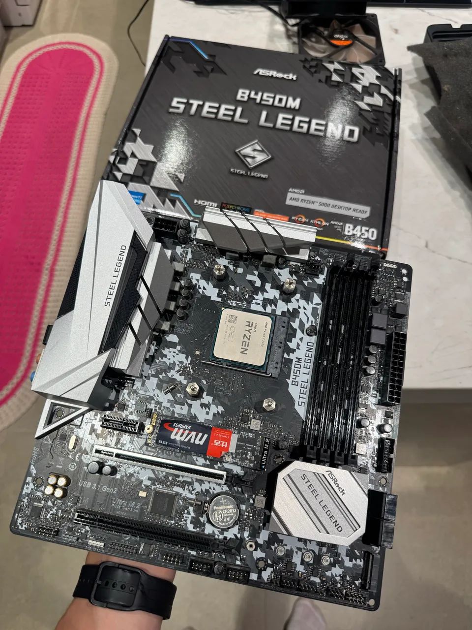 Placa Mãe Asrock B450m Steel Legend  - Foto 2