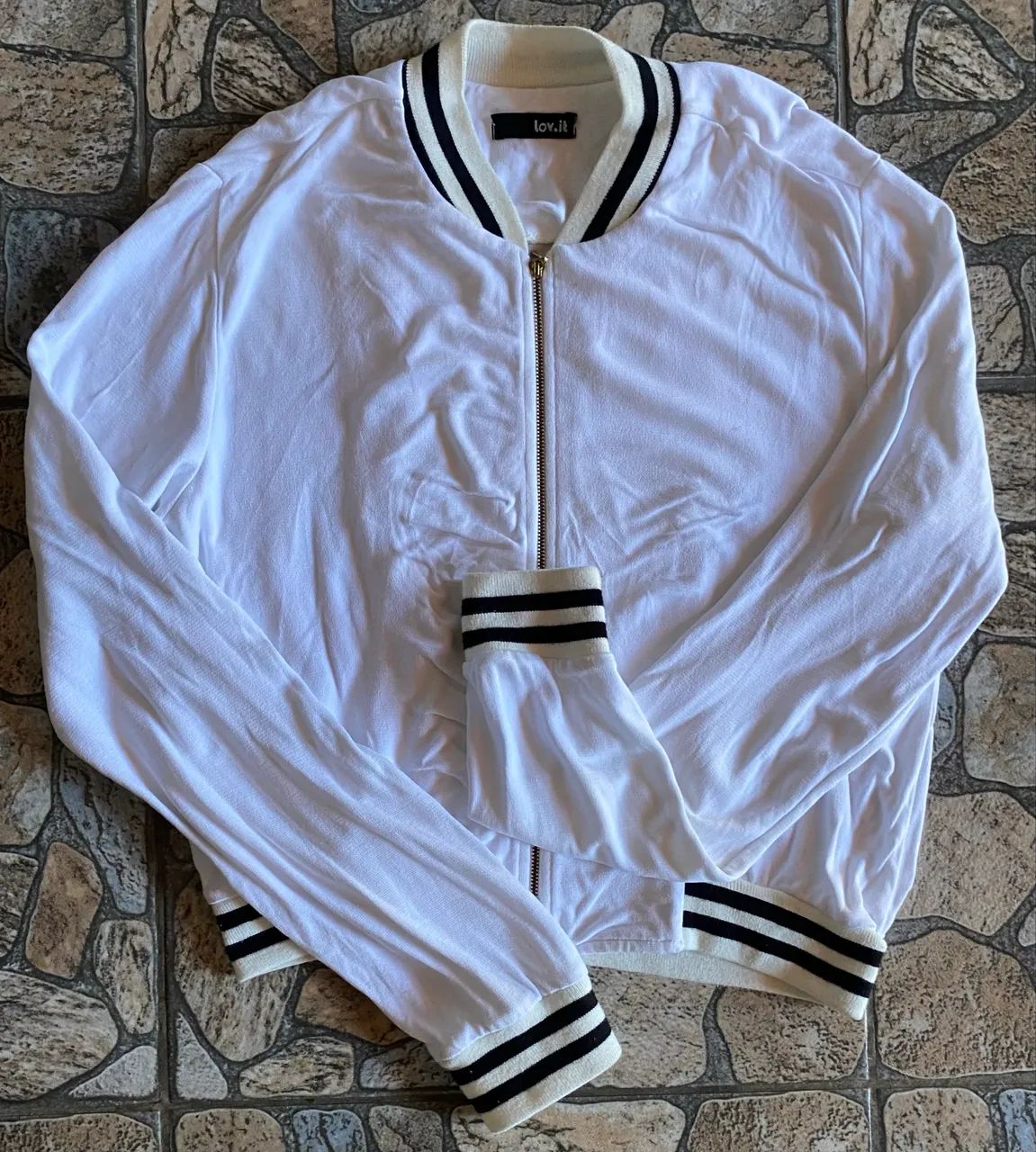 Jaqueta Bomber lov.it Off-White - Foto 3