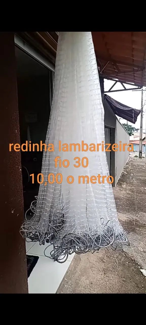 Redes de pesca apartir de 10,00 o metro 