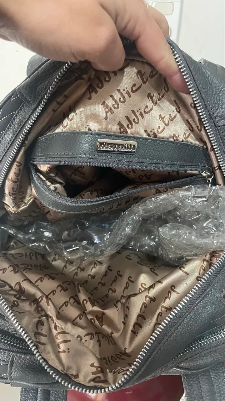 Bolsa em couro Datelli media - Foto 2