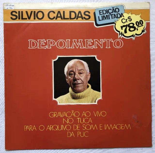 Silvio Caldas: Depoimento (1974) Disco Vinil Lp