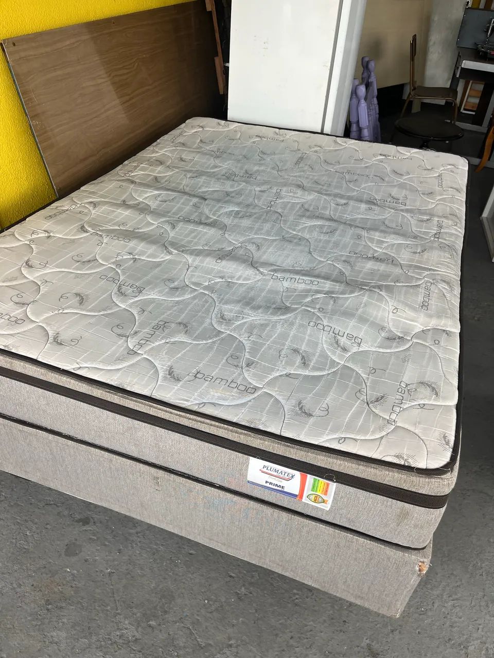 Cama box casal com colchão  - Foto 3
