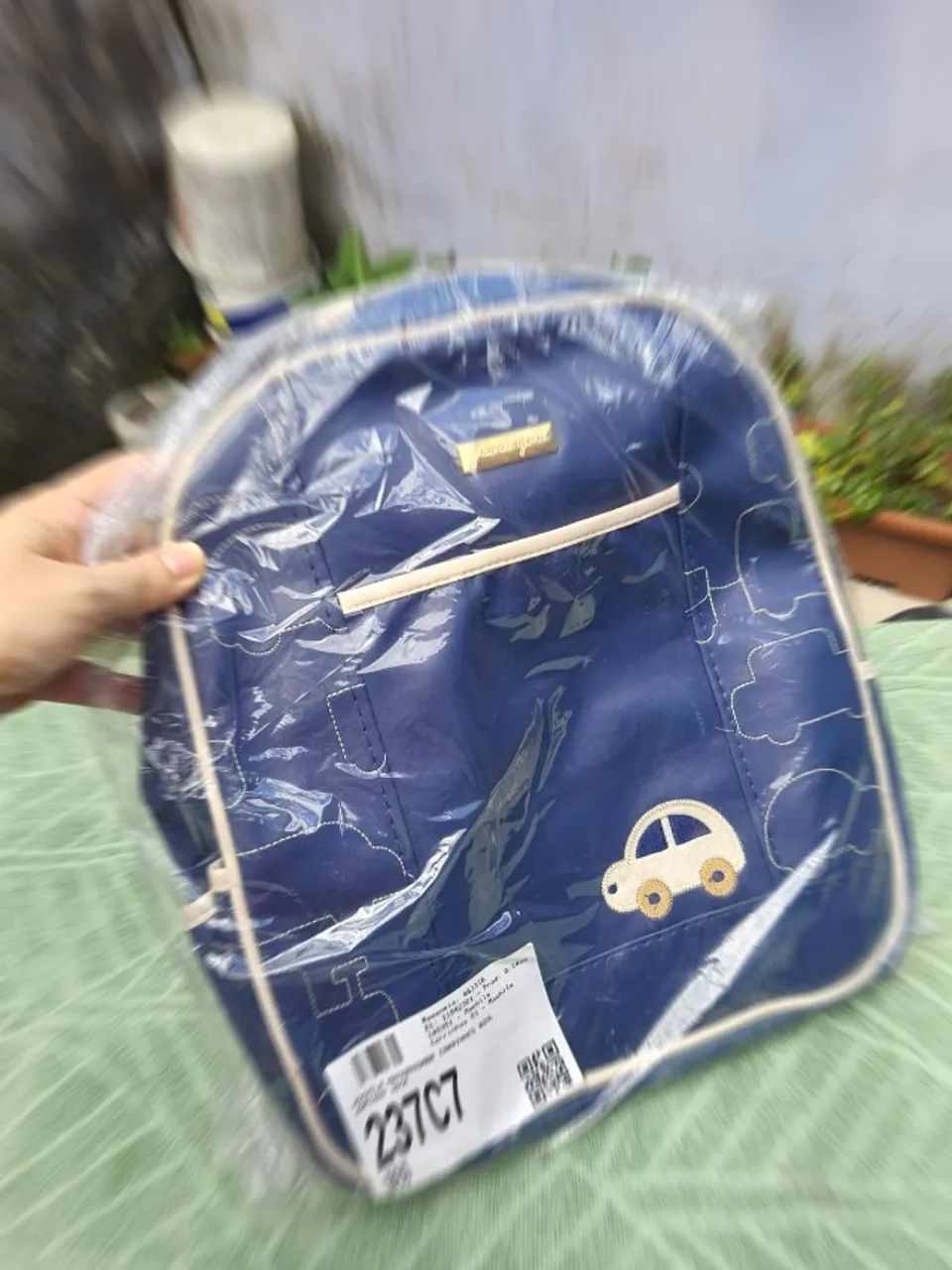 Mochila carrinho Grão de Gente