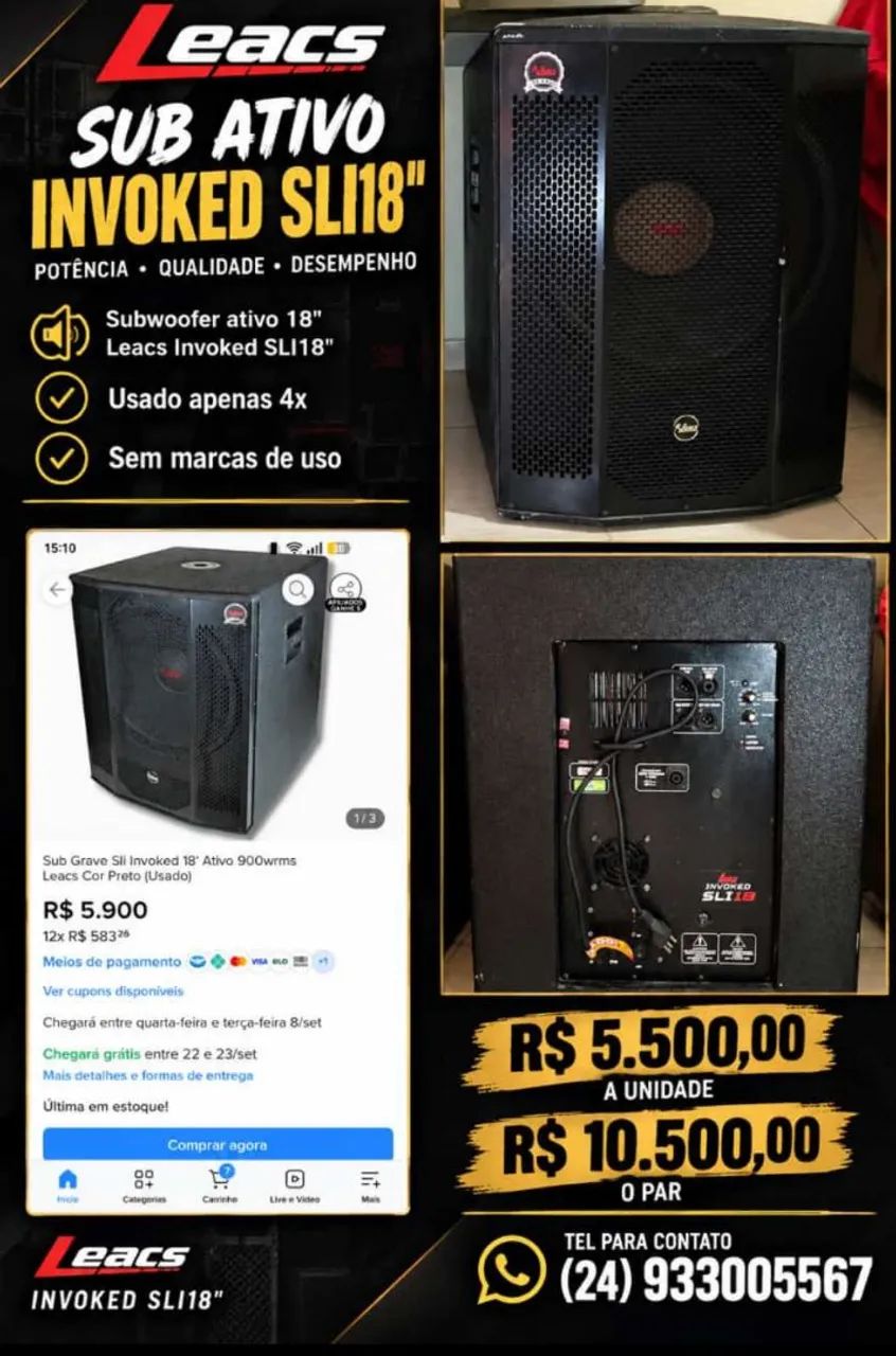 Instrumentos e sub graves profissionais  - Foto 4