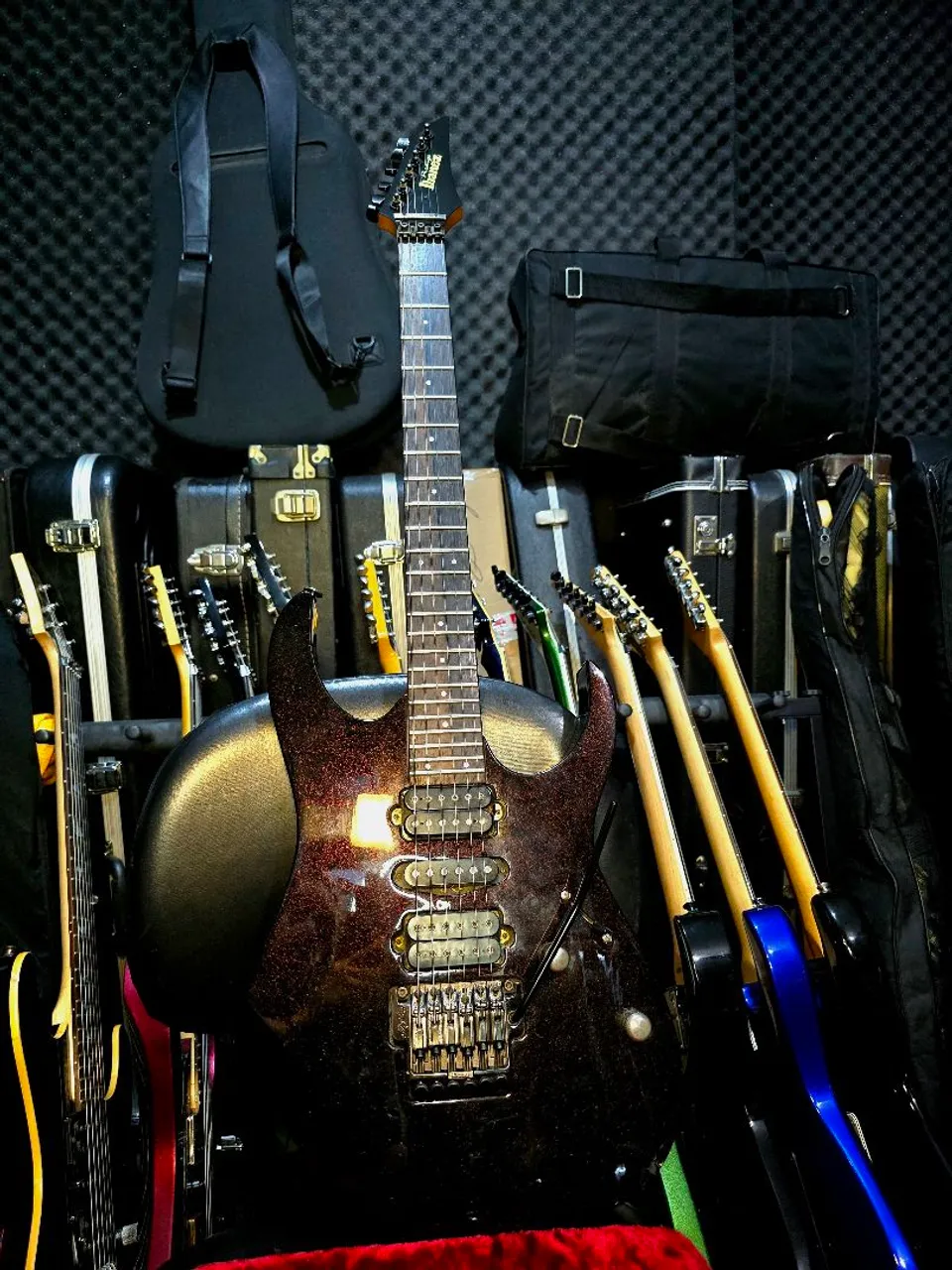 Ibanez Prestige rg1527 Black pearl 7 cordas japan 2003 /ñ Gibson