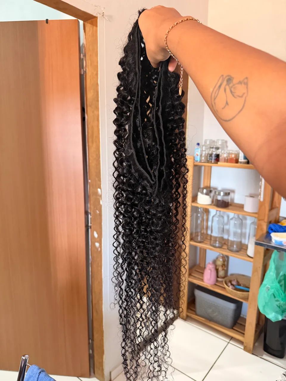 Cabelo humano 100g 70cm - Foto 3