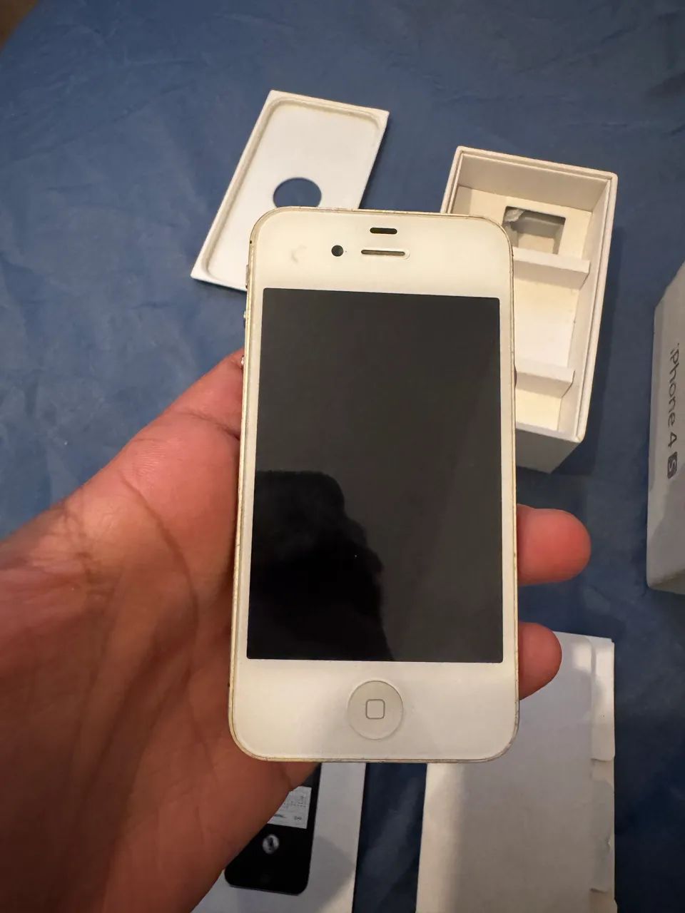 iPhone 4s na caixa completo funcionando para colecionador  - Foto 5