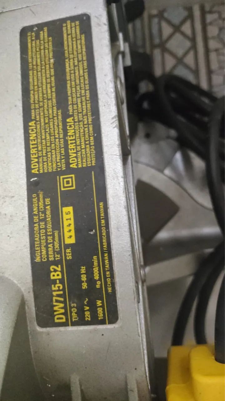 DeWALT DWS715-B2, 220V - Foto 3