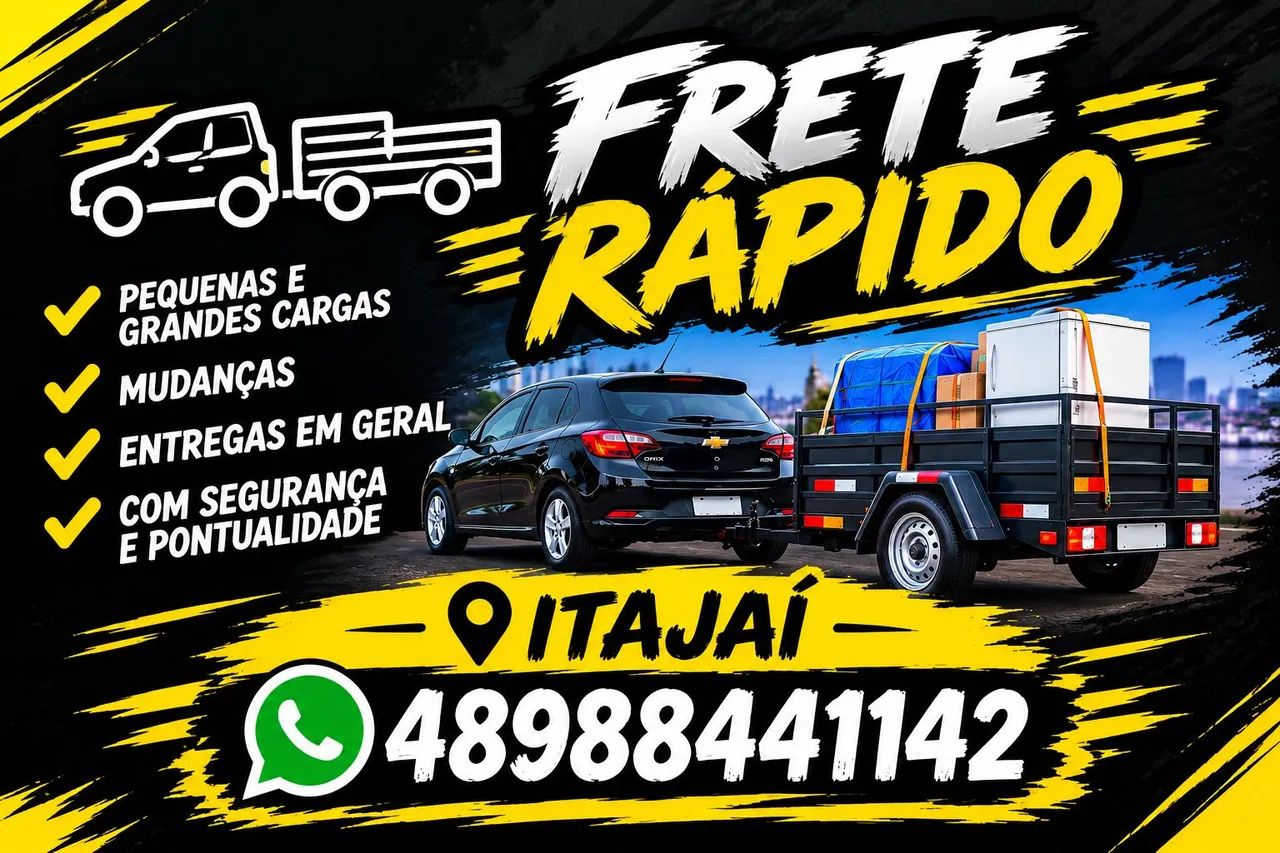Frete rápido com o melhor preço da região 
