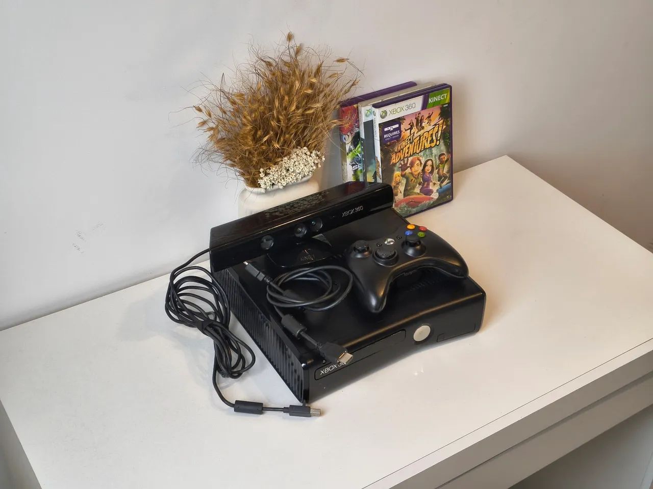 Xbox 360 Slim + Kinect + Controle Original - Foto 2
