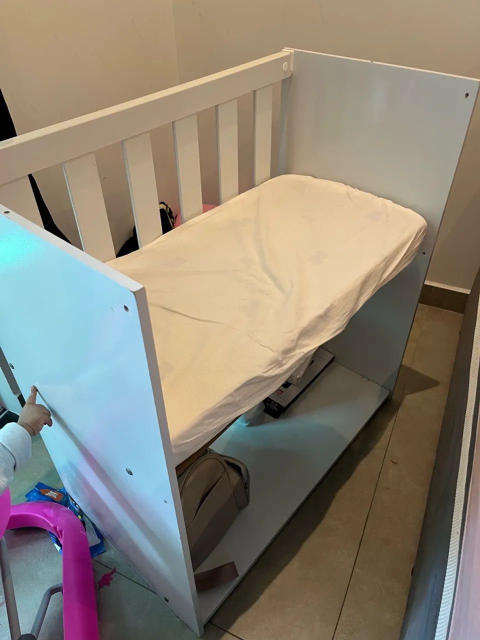 Mini berço, bebê conforto e Dossel com mosquiteiro  - Foto 2