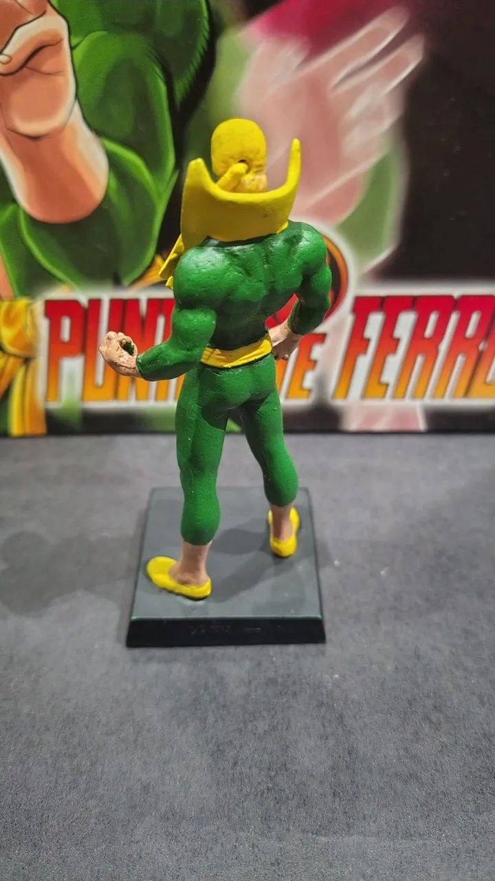 Miniatura Marvel Eaglemoss Punho de Ferro - Perfeito + Fasc. 44 e Embalagem - Foto 3