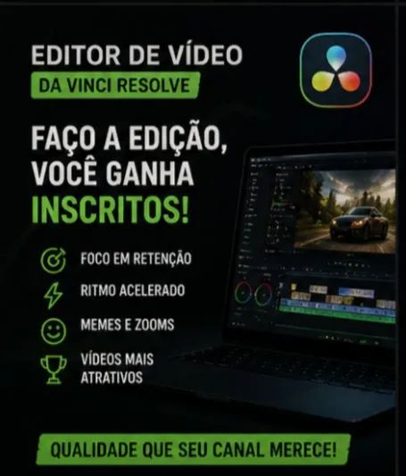 Edição de vídeo, entrega rápida 