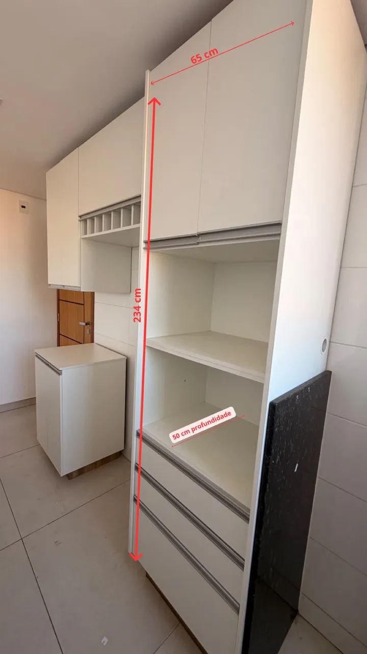 Armário de cozinha planejado branco - Foto 3