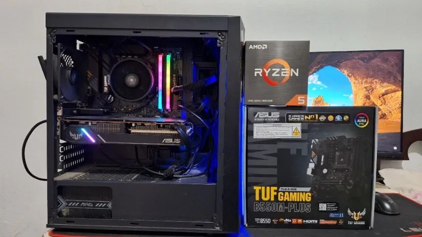 Pc gamer Ryzen 5 5500 + RX 5600 XT + 32 GB RAM