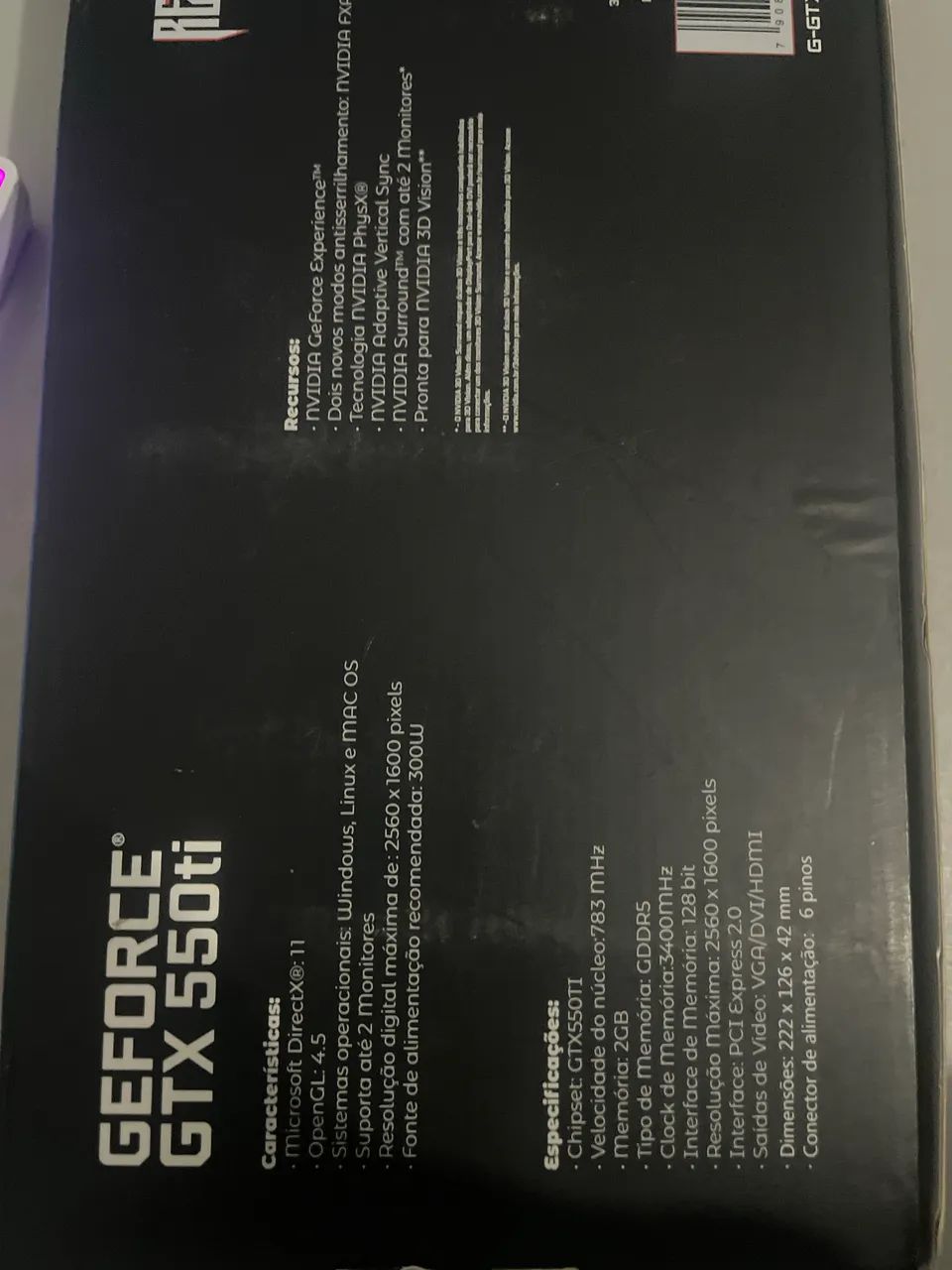 PLACA DE VÍDEO GTX 550 Ti 2 GB - Foto 5