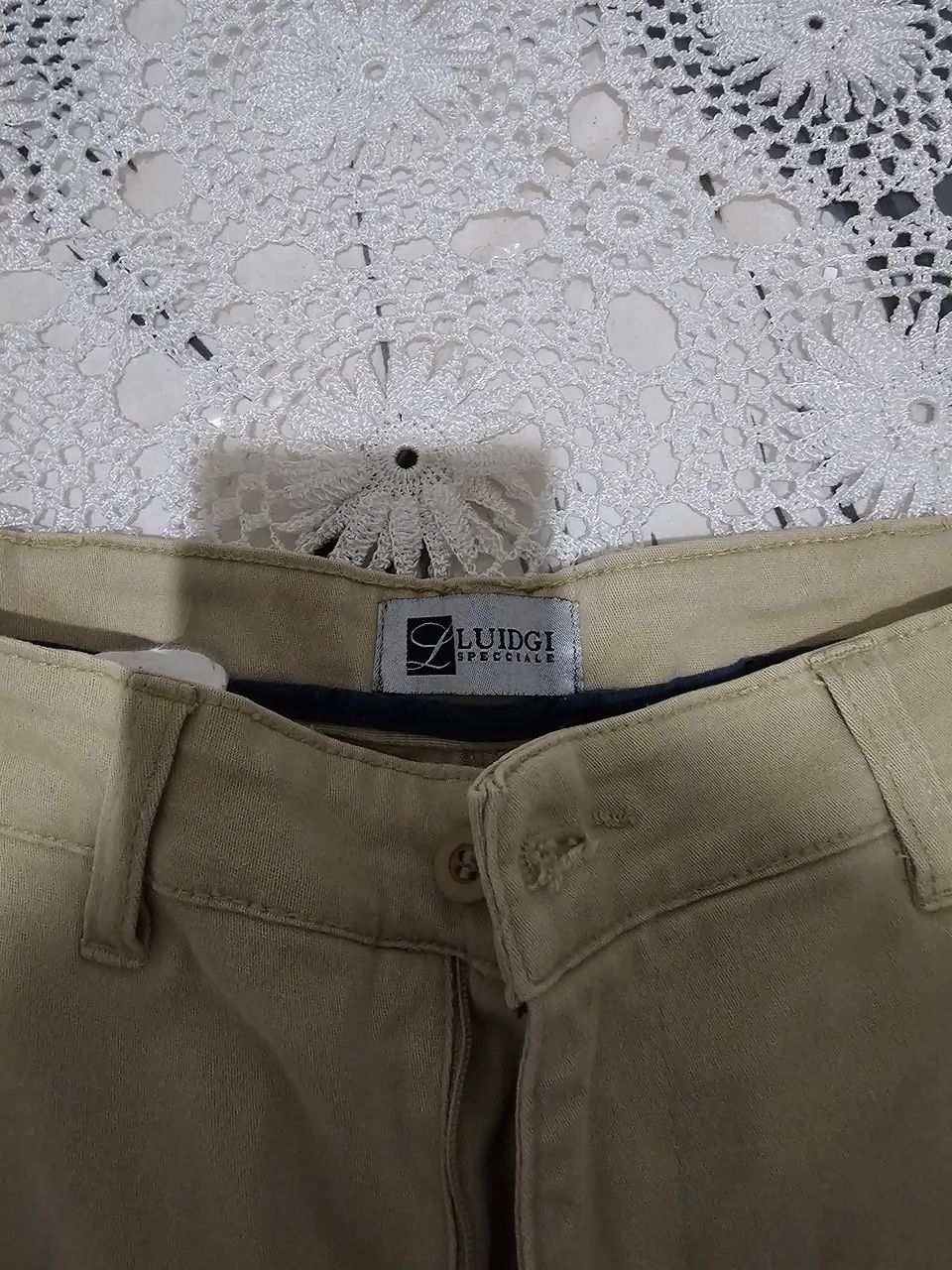 Calça Sarja Luidgi Skinny 42 Bege Caqui - Foto 4