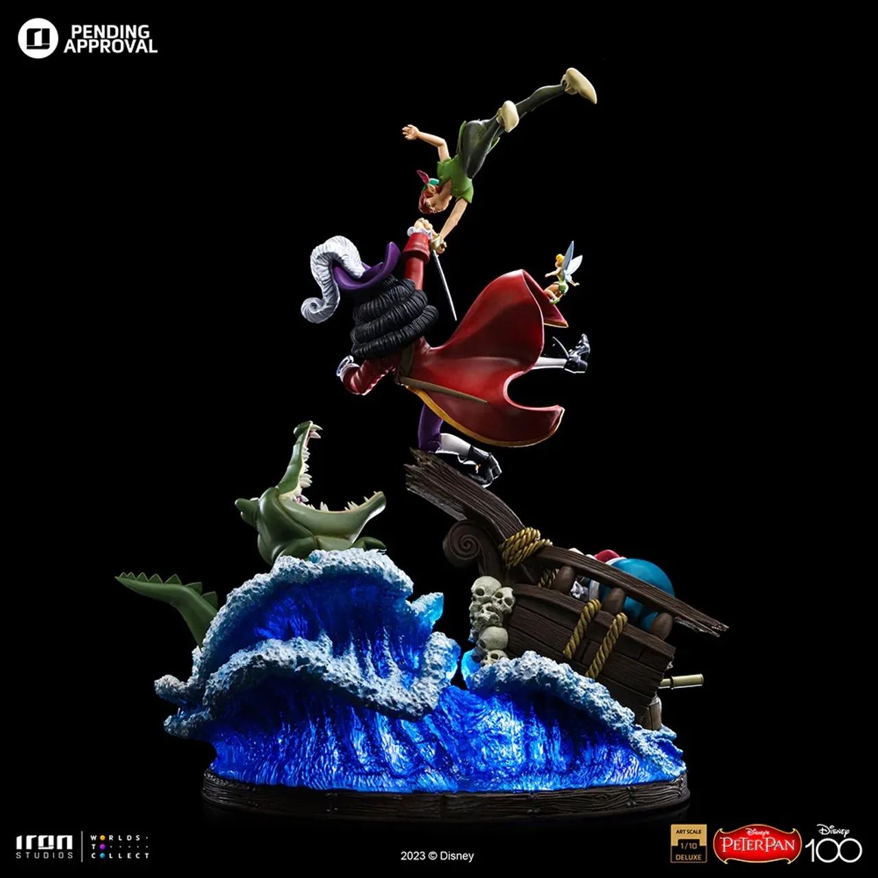 Estátua Peter Pan Deluxe - Disney 100TH - Peter Pan - Art Scale 1/10 - Iron Studios   - Foto 5