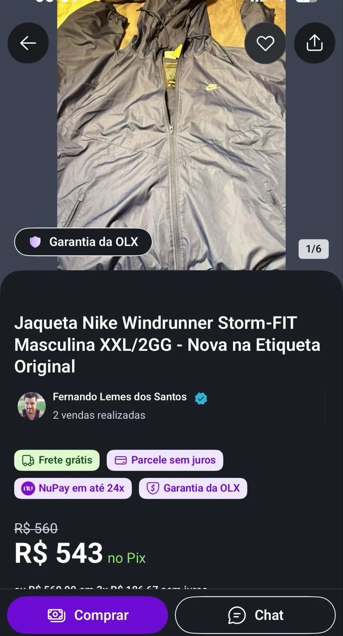 Jaqueta Nike Windrunner G - Foto 3