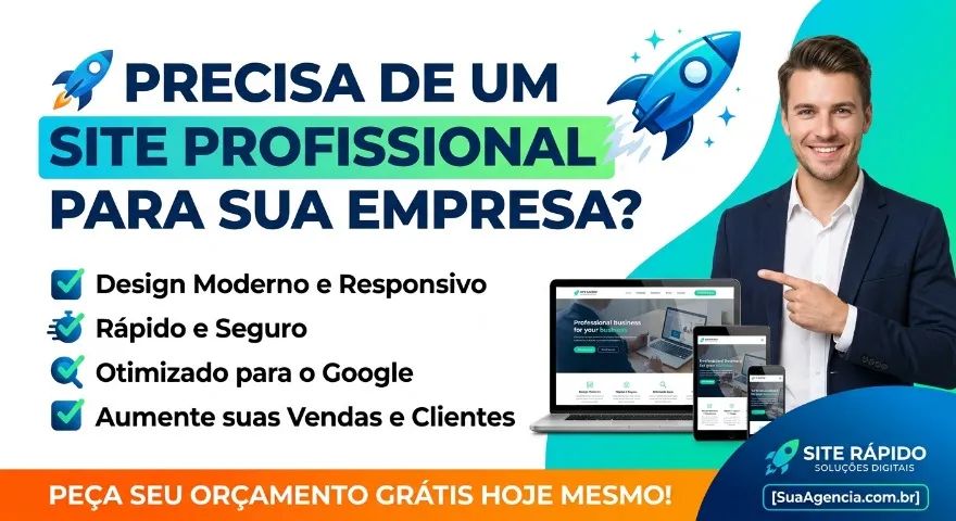 PRECISA DE UM SITE PROFISSIONAL PARA SUA EMPRESA?