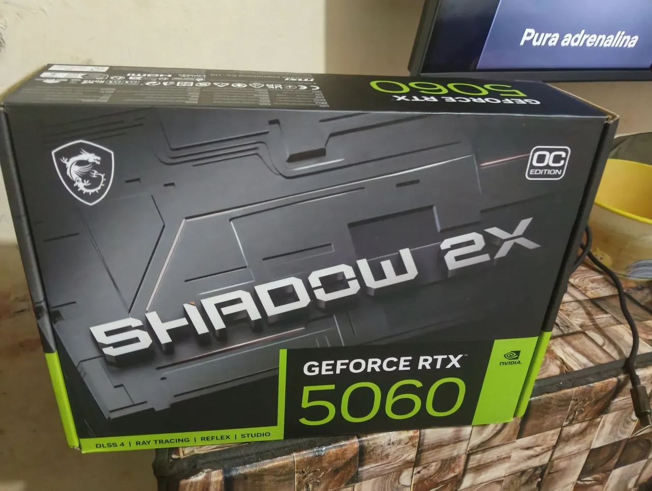 Rtx 5060 MSI shadow 2x nova, venda ou troca.
