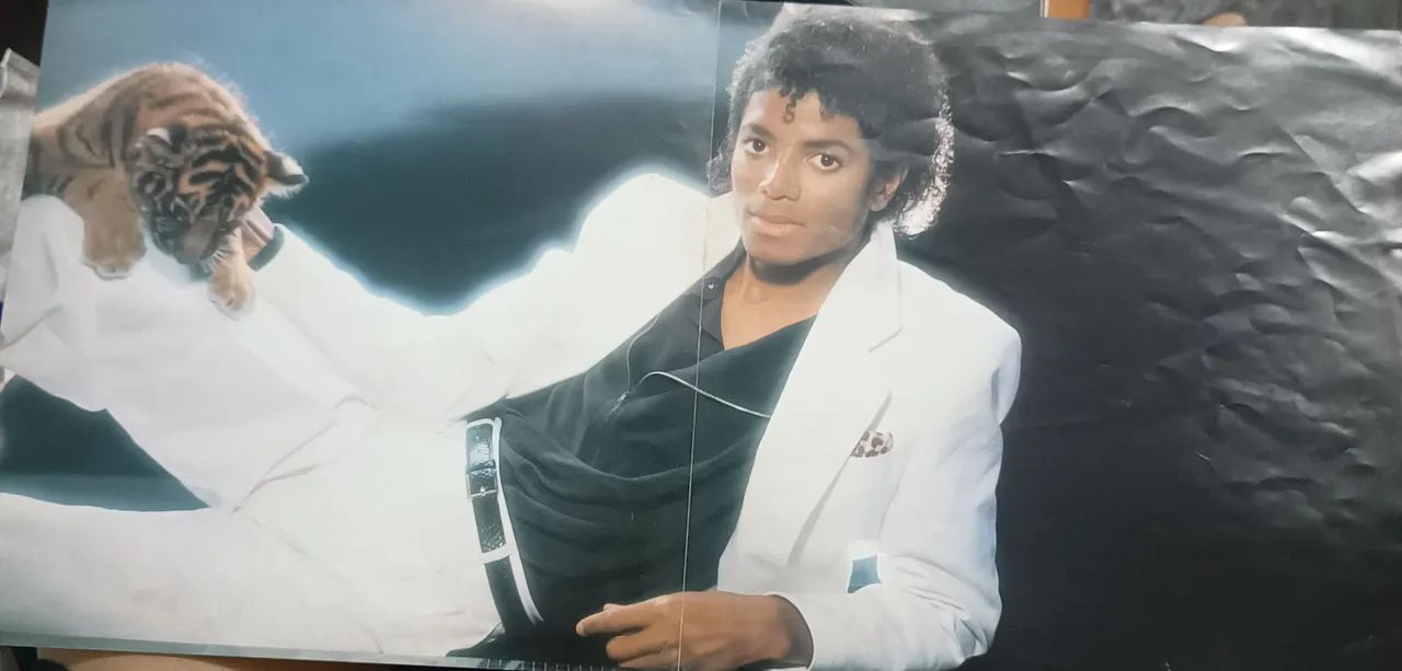 LP Michael Jackson Thriller com encarte  - Foto 5