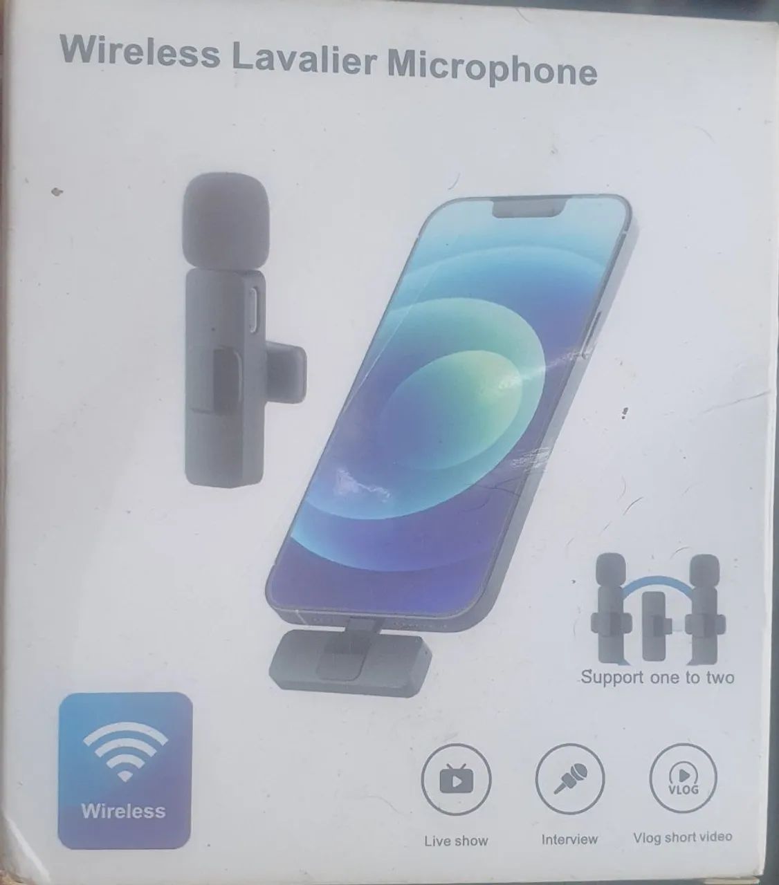 Microfone De Lapela Sem Fio Lavalier