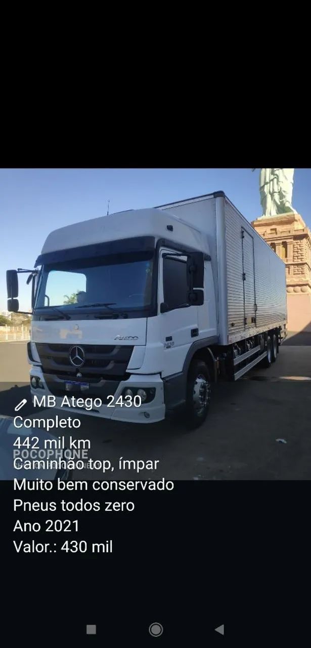 MB Atego 2430 no chassi 