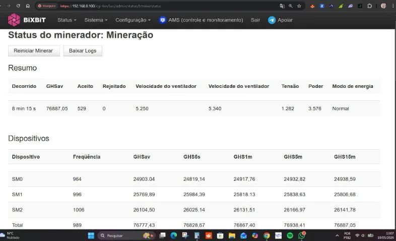 Mineradora Asic Whatsminer M31s 74th Bitcoin - Foto 6