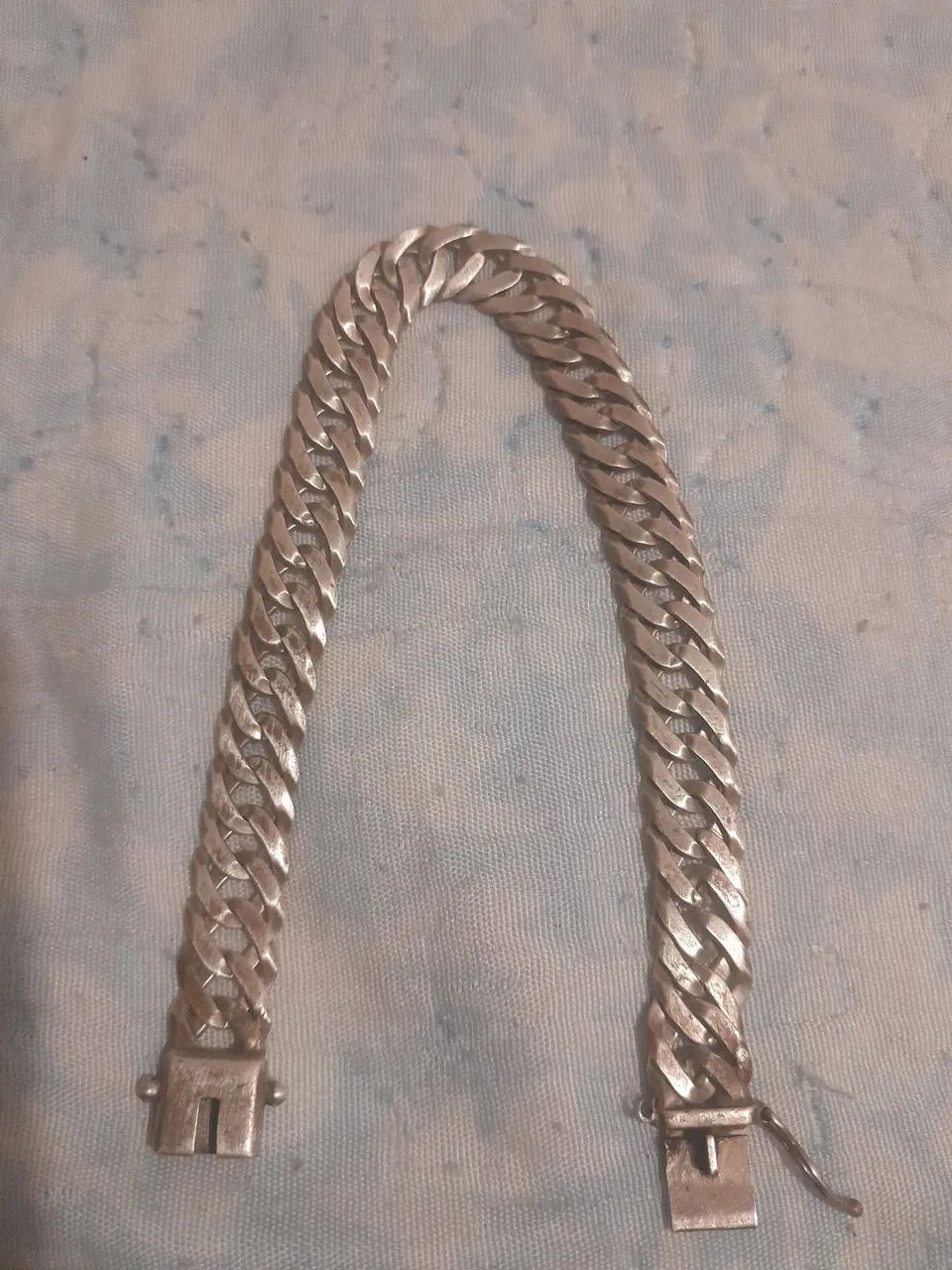 Pulseira de prata 925 escama de peixe  - Foto 2