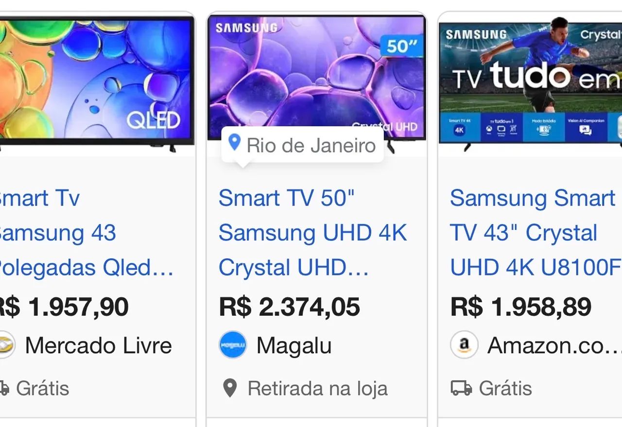 TV CRYSTAL SAMSUNG - TOP DAS SMARTS TVs - Foto 4