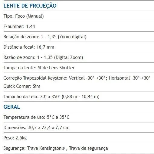 Projetor Epson PowerLite S41+ - Foto 6