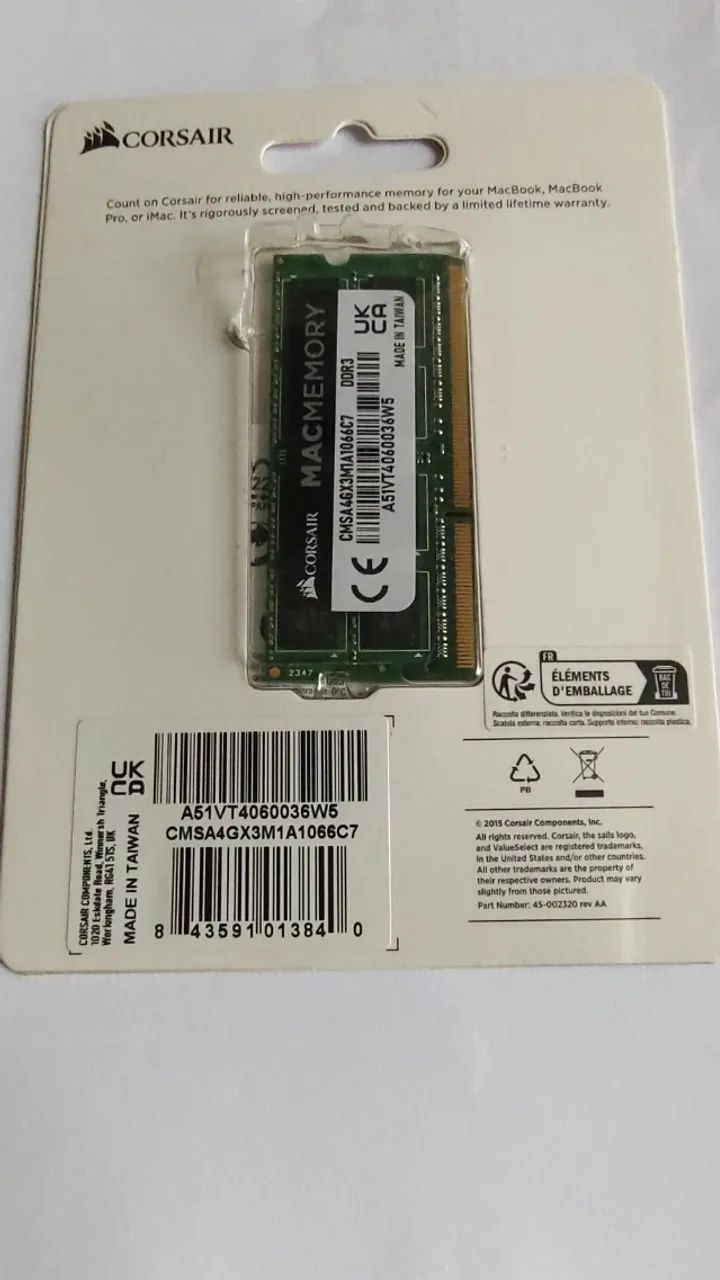 Memória 4Gb RAM p/ Macbook, Macbook Pro, iMac e Notebook - Foto 2