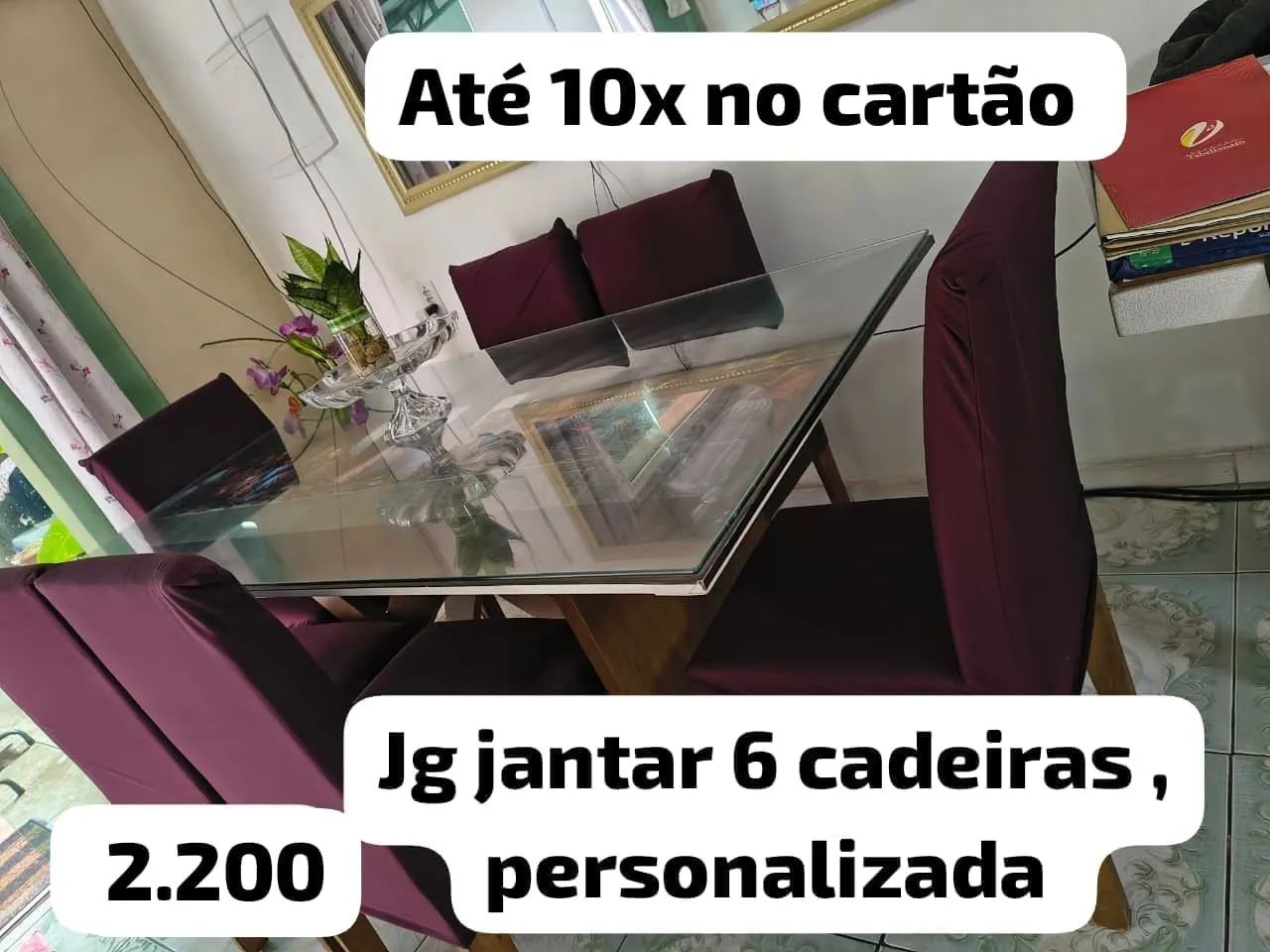 Mesa de 6 lugares 