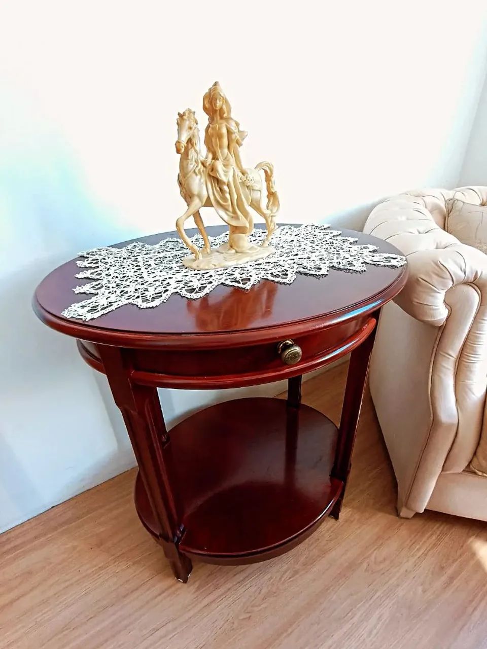 Mesa lateral oval em Estilo Clássico - Foto 3