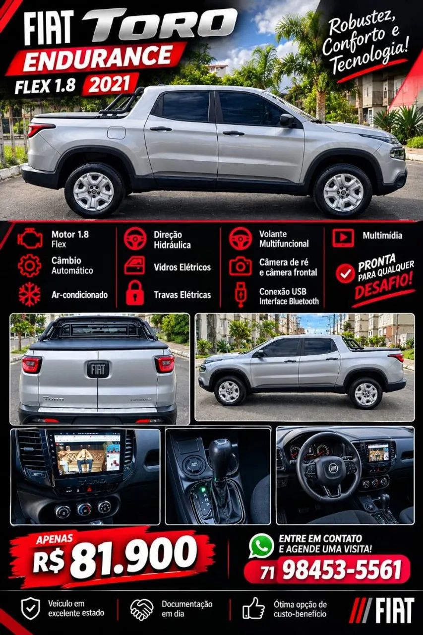 Fiat Toro ENDURANCE 1.8 16V FLEX AUT. 2021