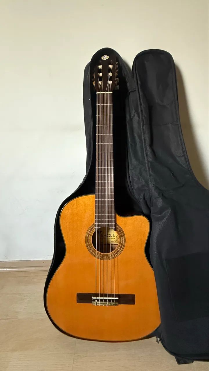 Violão Eagle CH-800 (F) Clássico Nylon com Cutaway + Capa