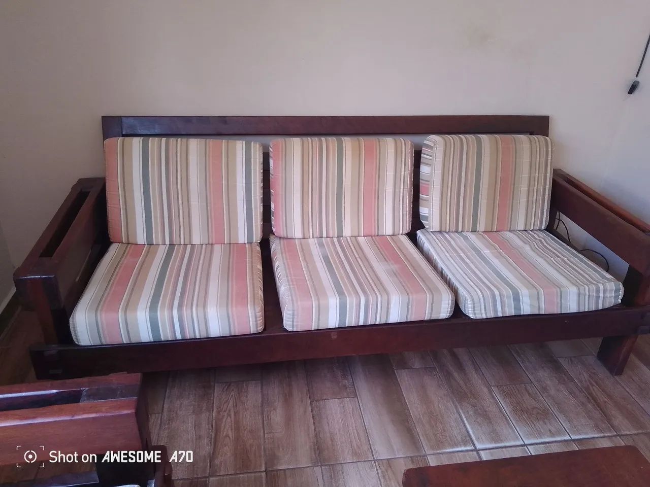 Conjunto de embuia 3 2 lugares  - Foto 3