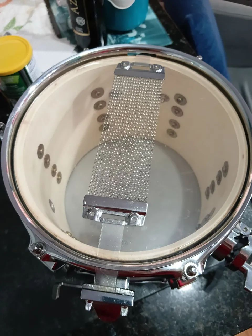 Caixa Nagano 8x6 Silver sparkle - Instrumentos musicais - Três