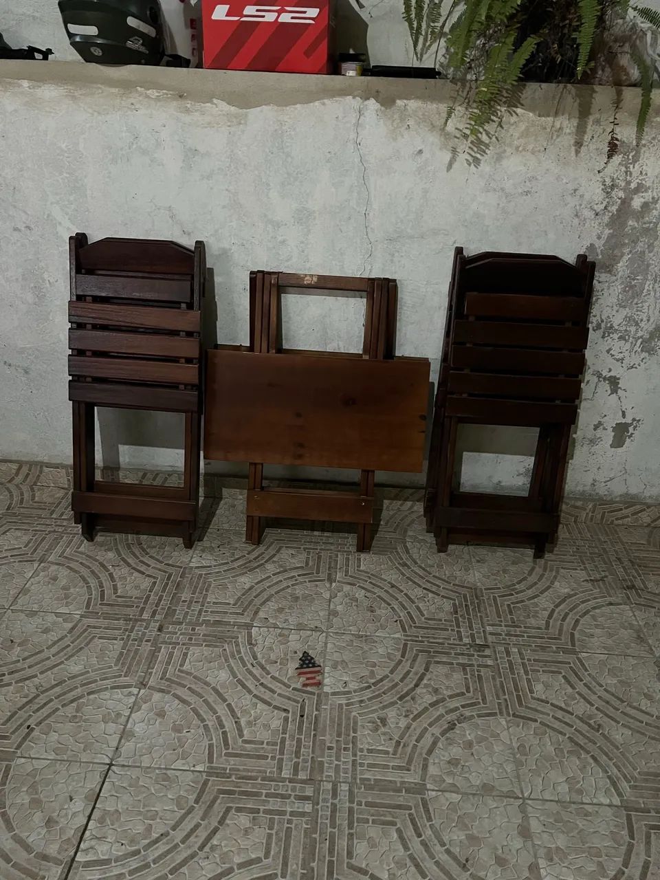 Jogo de mesa dobrável  - Foto 4