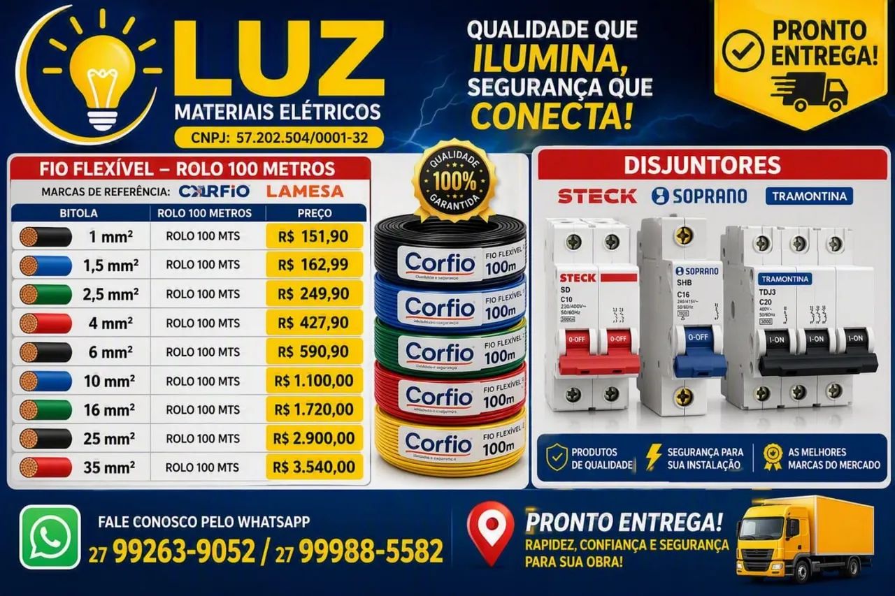 Vende-se Cabos flexíveis 