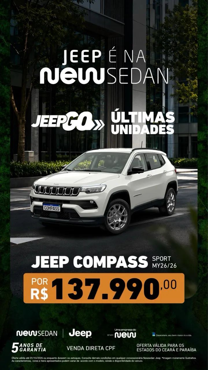 Jeep Compass COMPASS SPORT T270 1.3 TB 4x2 Flex Aut. 2026