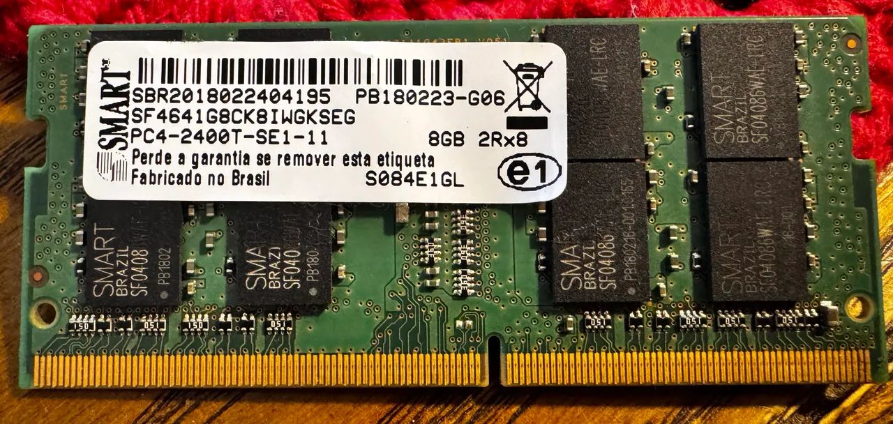 Memória DDR4 8Gb 2400