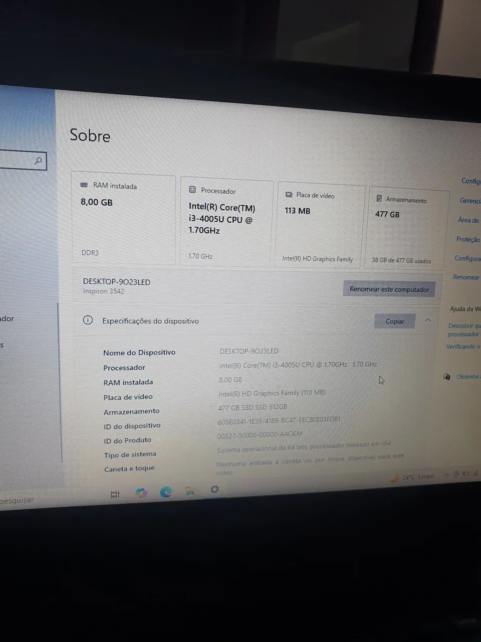 Notebook dell inspiron 15 512 gigas  - Foto 3