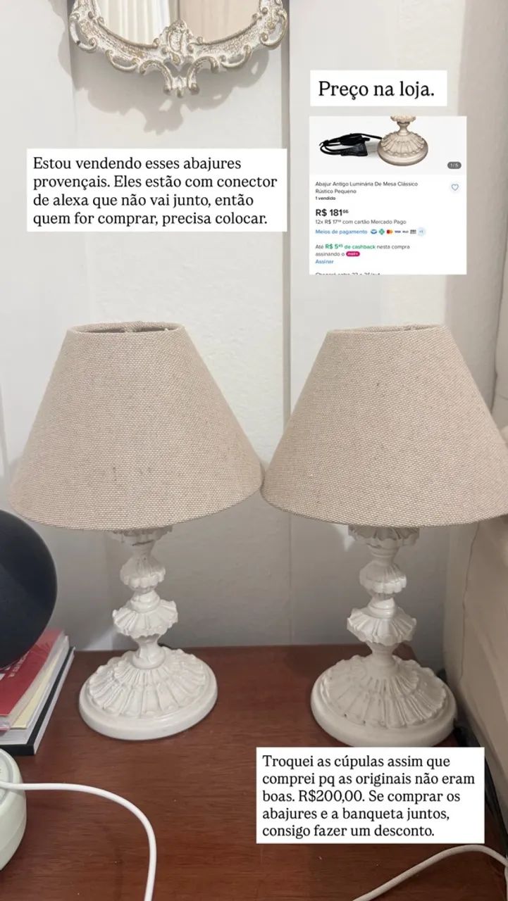 Par de abajur 
