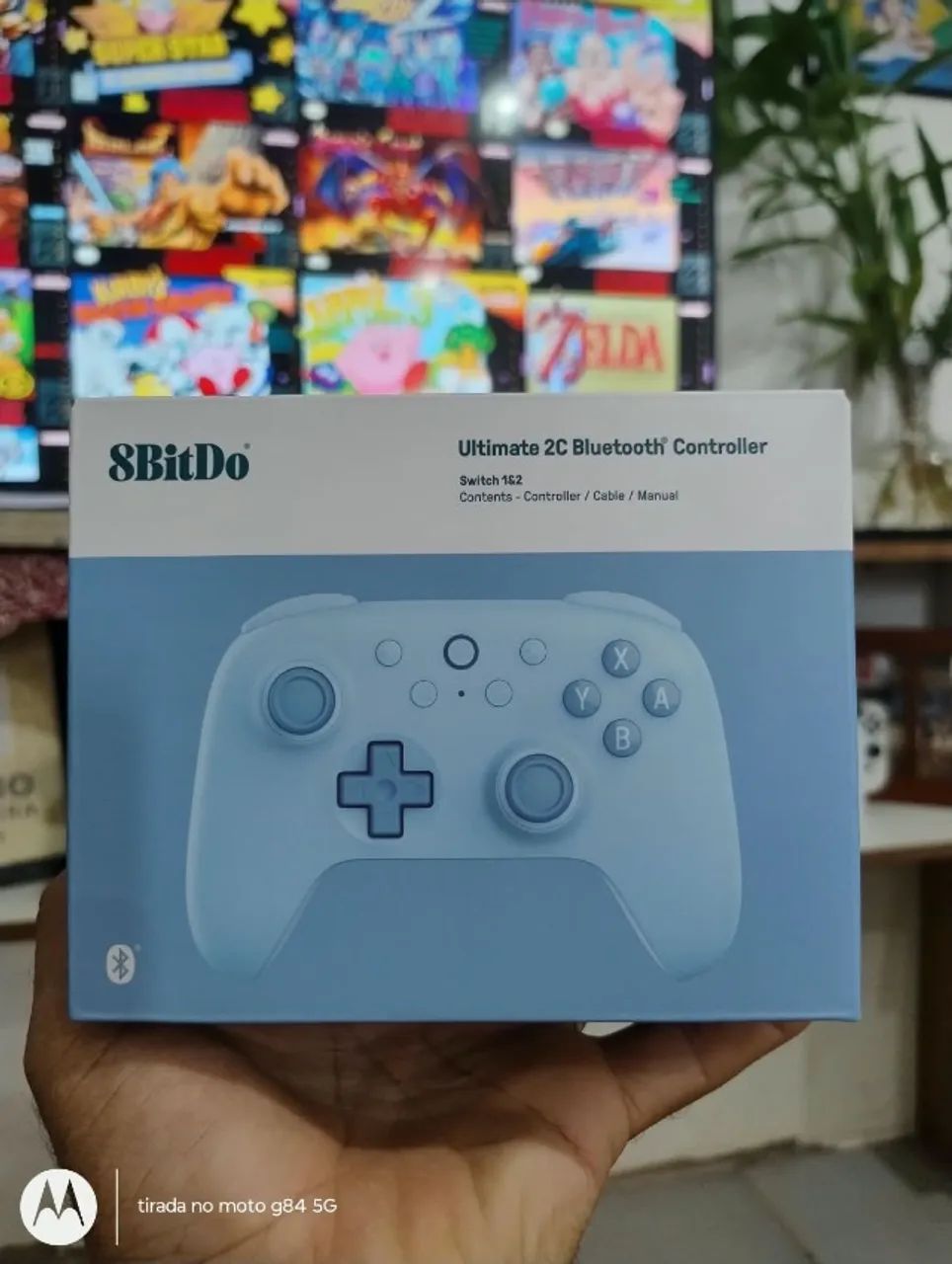 Controle para Nintendo Switch & PC (Windows e Steam) - 8bitdo Ultimate 2C Bluetooth - Blue